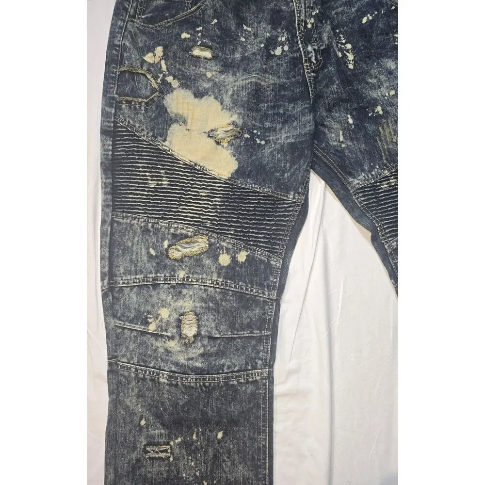 Access Apparel Distressed Designer Size 50x30 Men's Jeans - 45